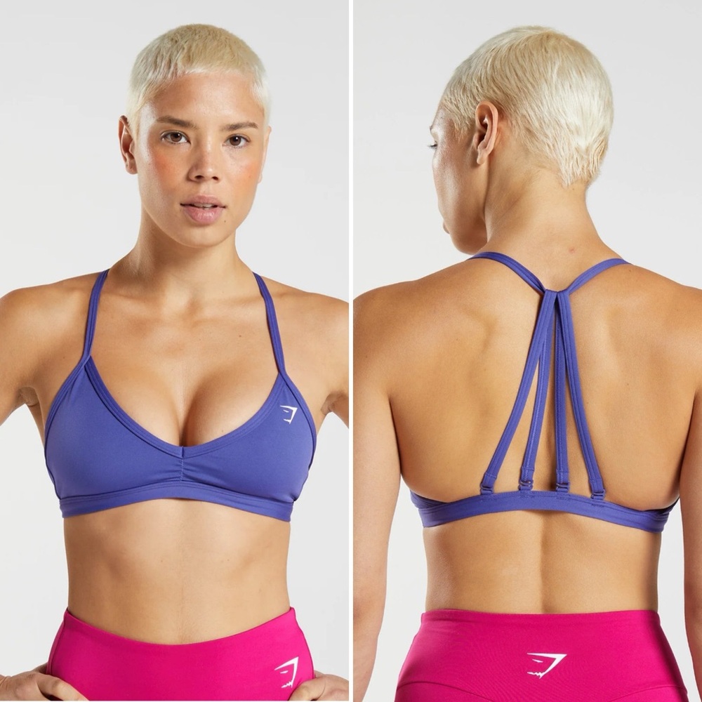 Gymshark Purple Strappy Sports Bra